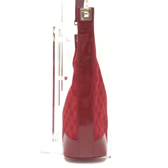 GUCCI 002058 GGCanvas Bag Shoulder Bag Hand Bag Shoulder Bag GGCanvas Red - Picture 4 of 14